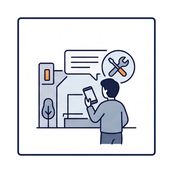 Illustration for Service issue reporting